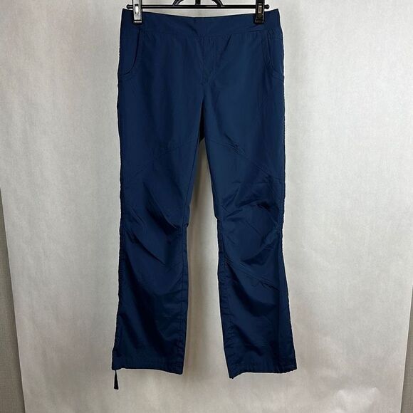 bcg Outdoor Capri Cropped Pants Hiking Lightweight Size Small Black Blue Gray Lo - Picture 2 of 14